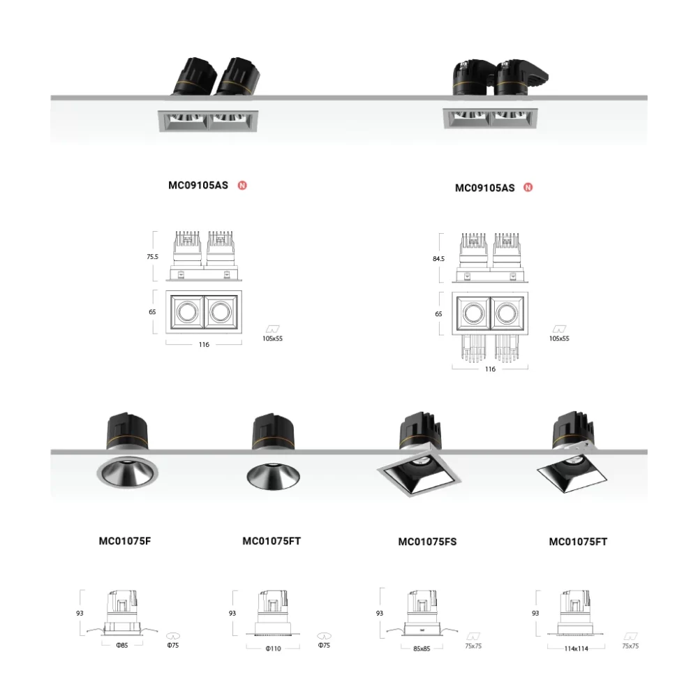 Modern City Downlight Miracle Series