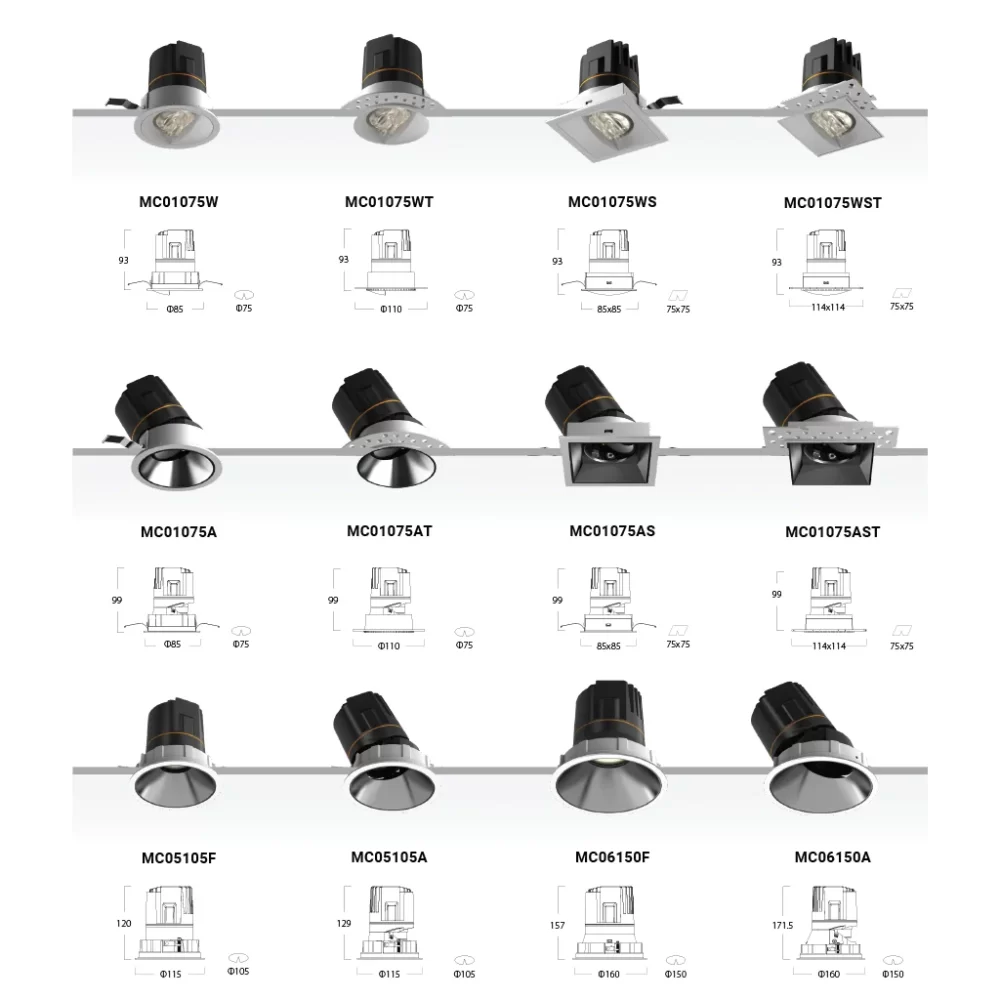 Modern City Downlight Miracle Series