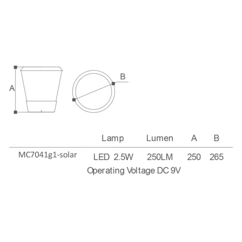 MC-7041G1 Garden Light By Modern City